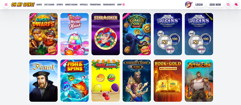 Oh My Spins casino
