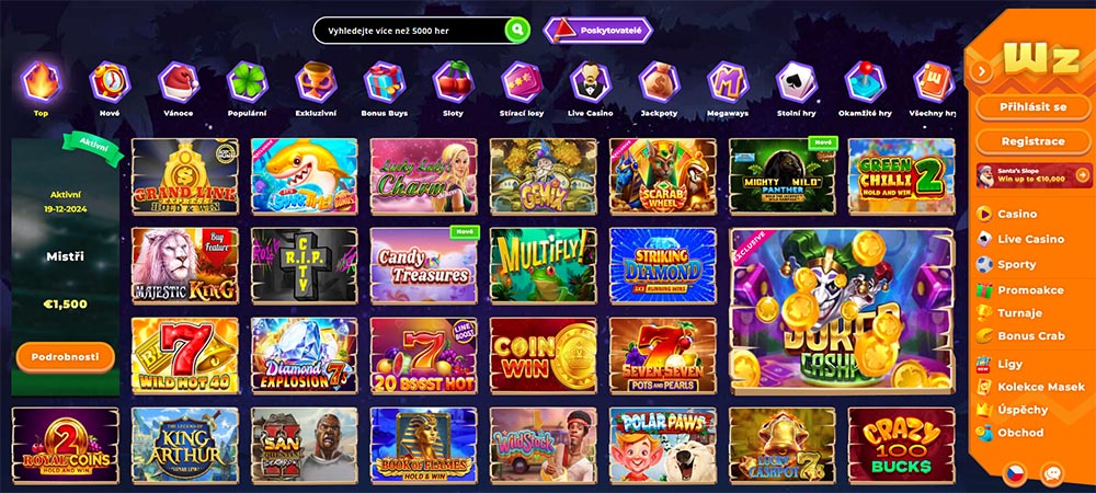 Wazamba casino úvod