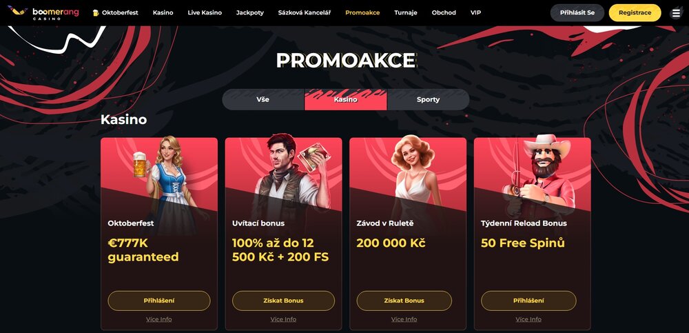 Boomerang free spins