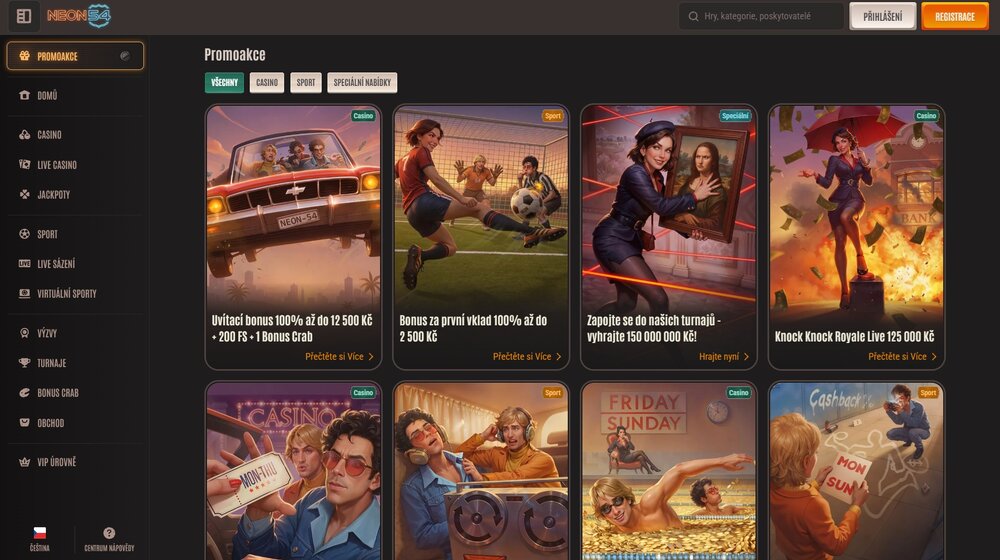 Neon54 free spins