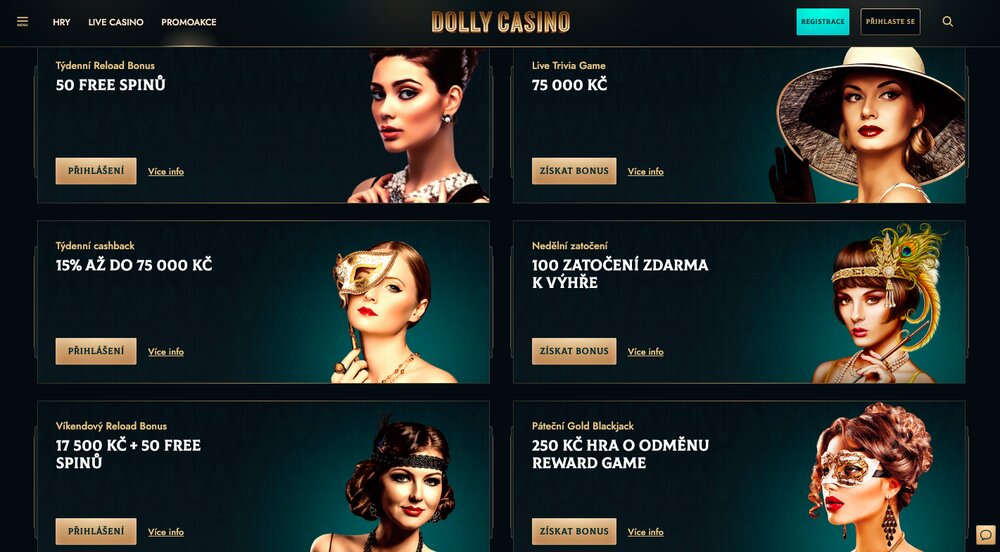Bonusy v Dolly Casino