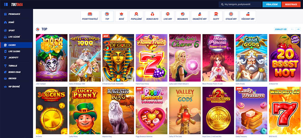Nejlepší automaty v casinu TikiTaka