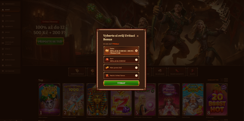 Wild Robin casino registrace a login