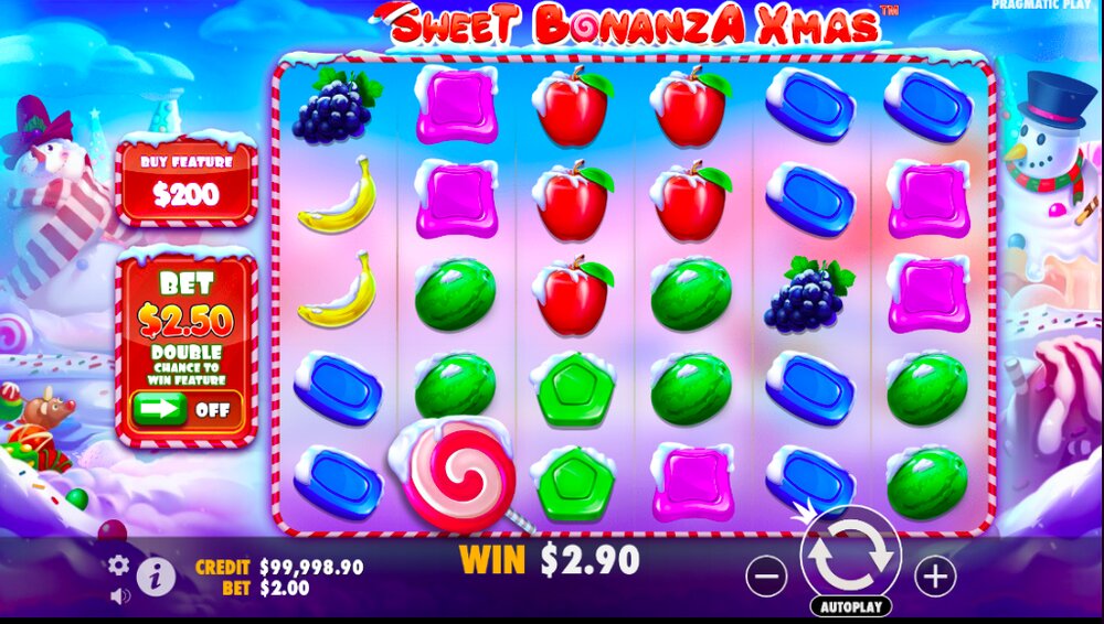Sweet bonanza Xmas nahled automatu