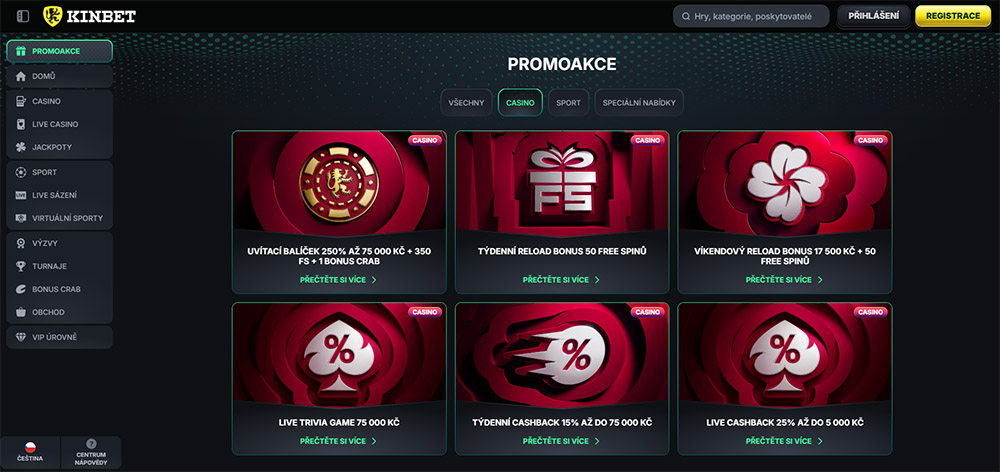 Free spins v casinu KinBet