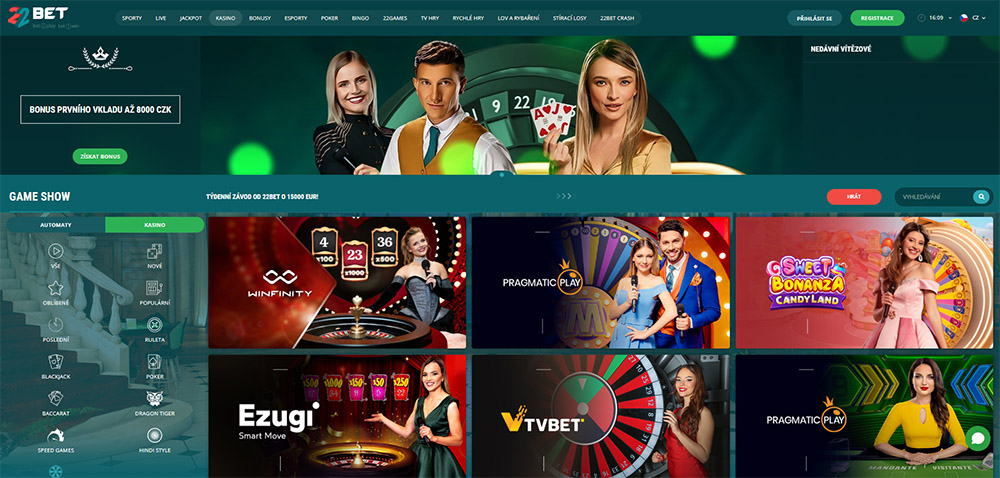 Live casino 22BET