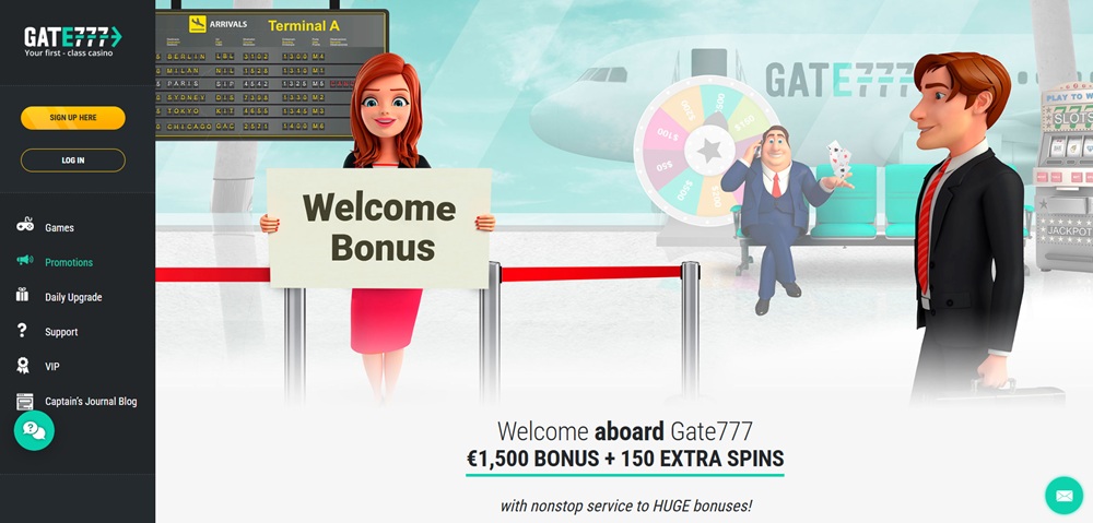 Uvítací bonus casina Gate777