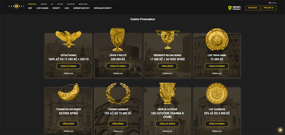 Free spins v casinu Casinoly