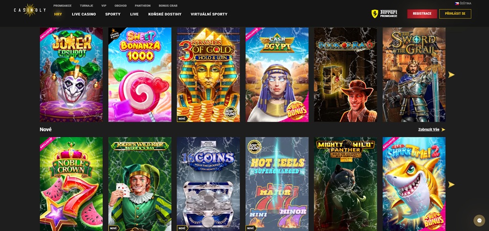 Automaty v casinu Casinoly