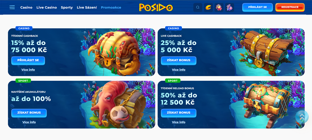 Posido bonusy