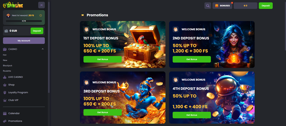 Spinline bonus