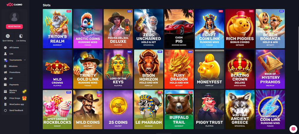 Woo Casino automaty