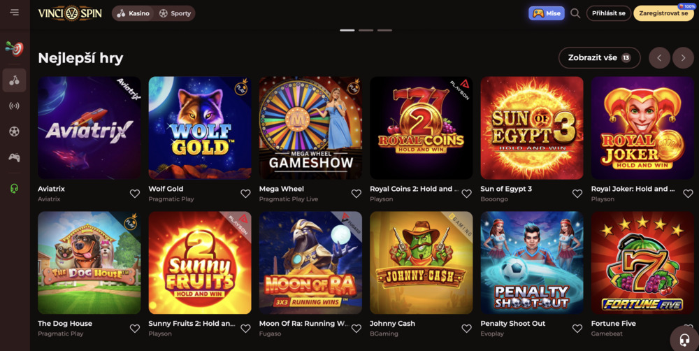 Vinci Spin casino automaty 