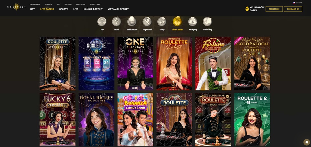 Casinoly live casino