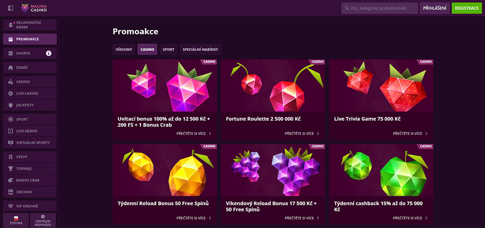 Malina Casino: Jak získat vstupní bonus bez použití promo code