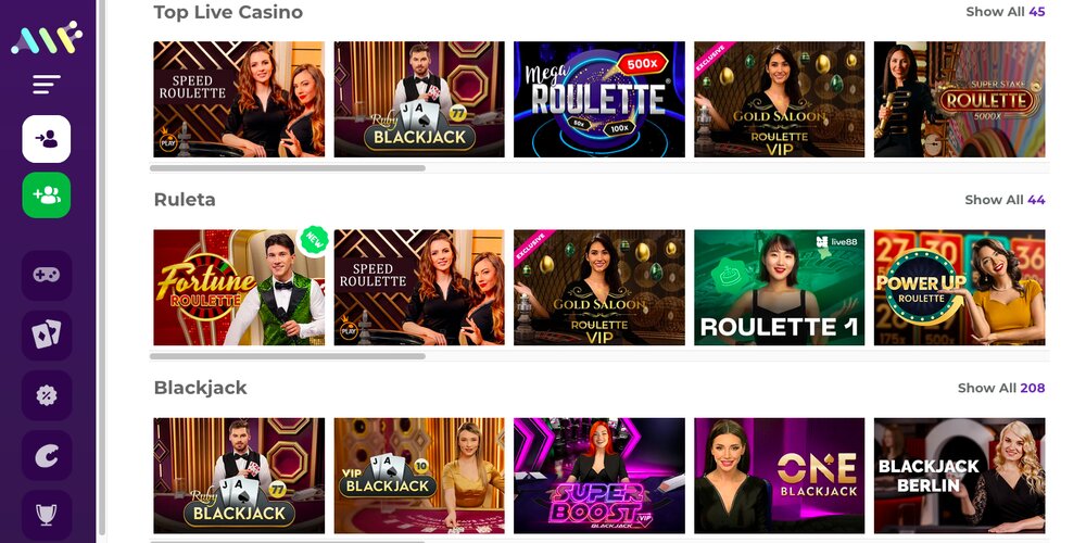 Alf Casino live casino
