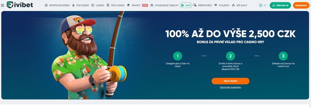 Ivibet vstupní bonus bez promo code