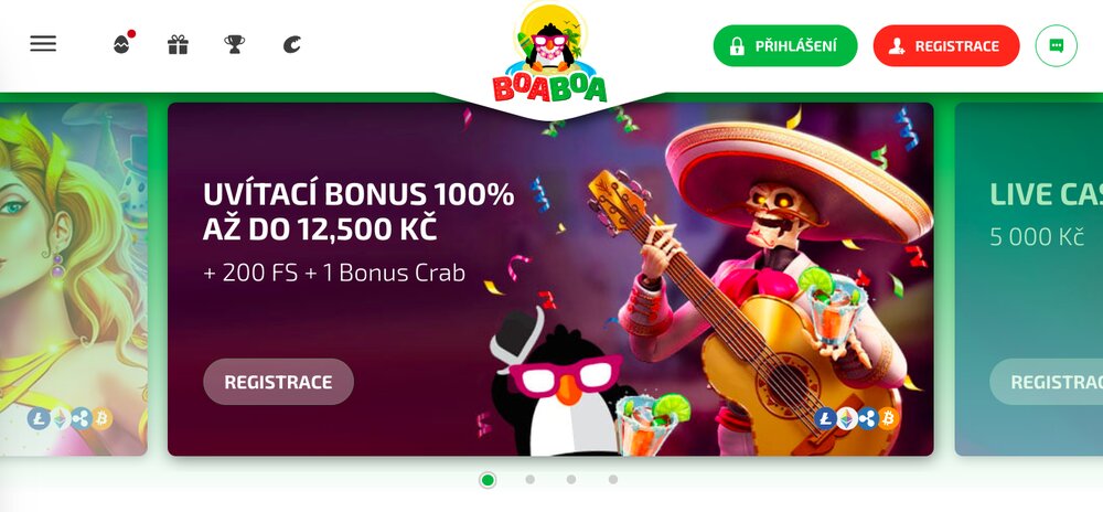 BoaBoa vstupní bonus