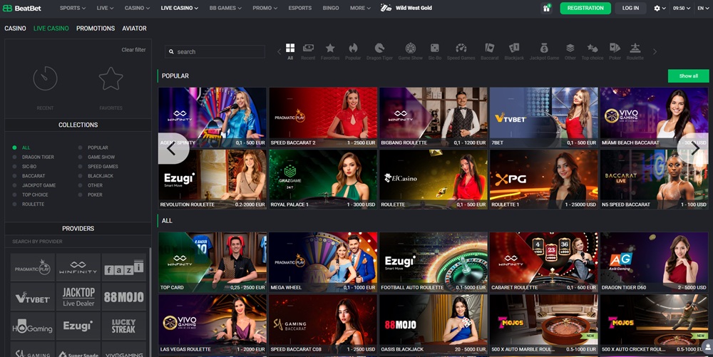 BeatBet live casino