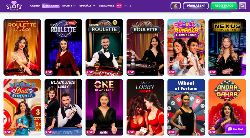SlotsPalace live casino