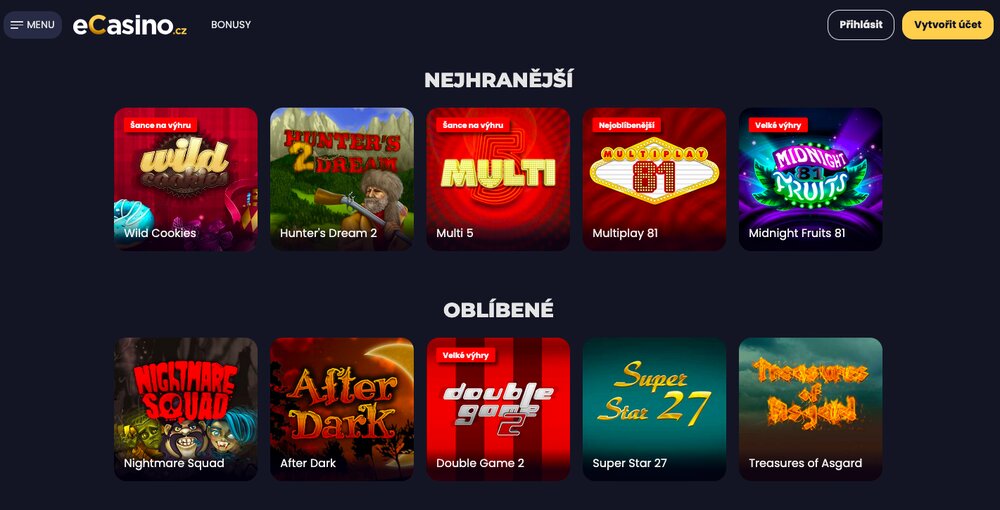 eCasino automaty