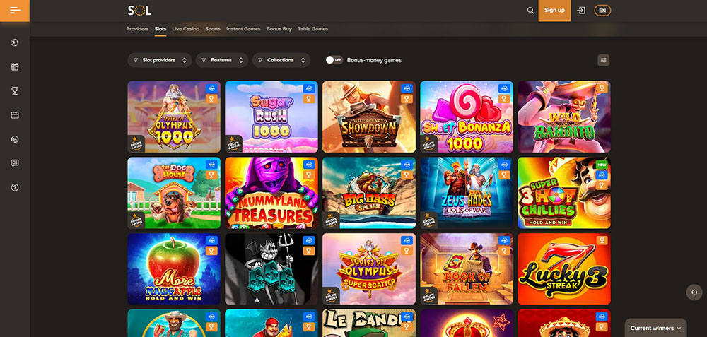 Nejlepší automaty v casinu Sol Casino