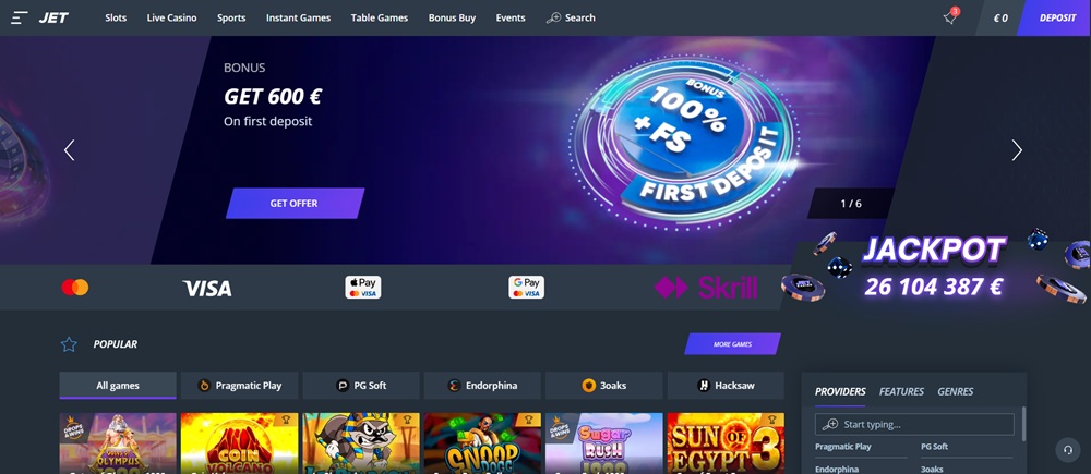 JET Casino licence