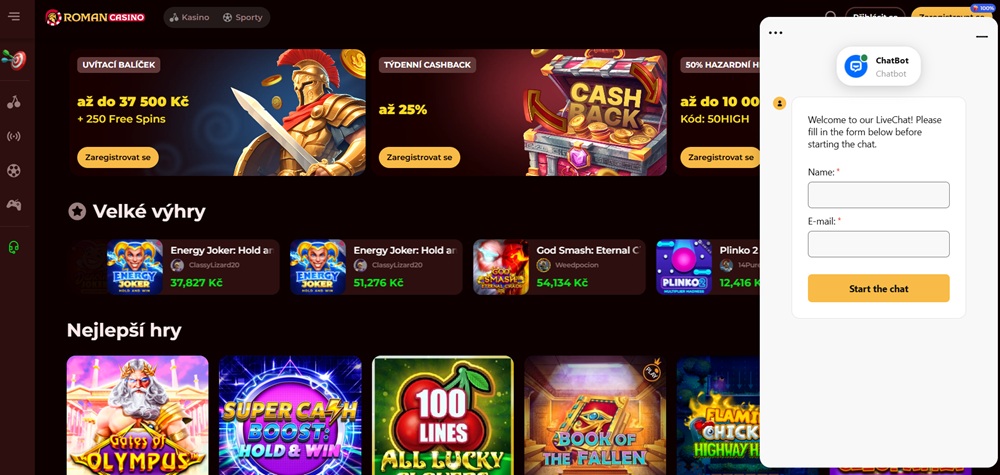 Roman Casino kontakt