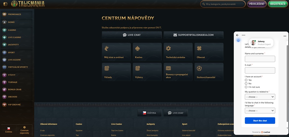 Talismania kontakt