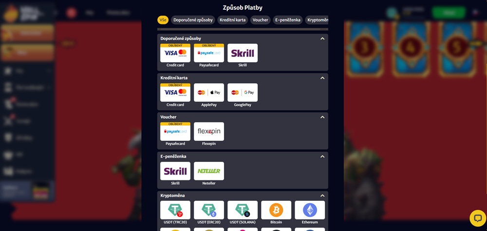 Hell SPin minimální vklad