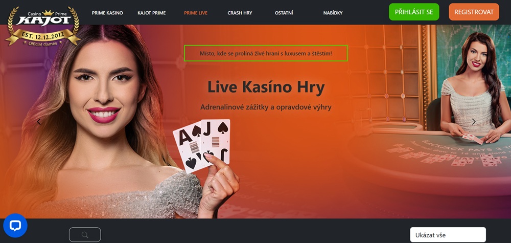 Kajot live casino