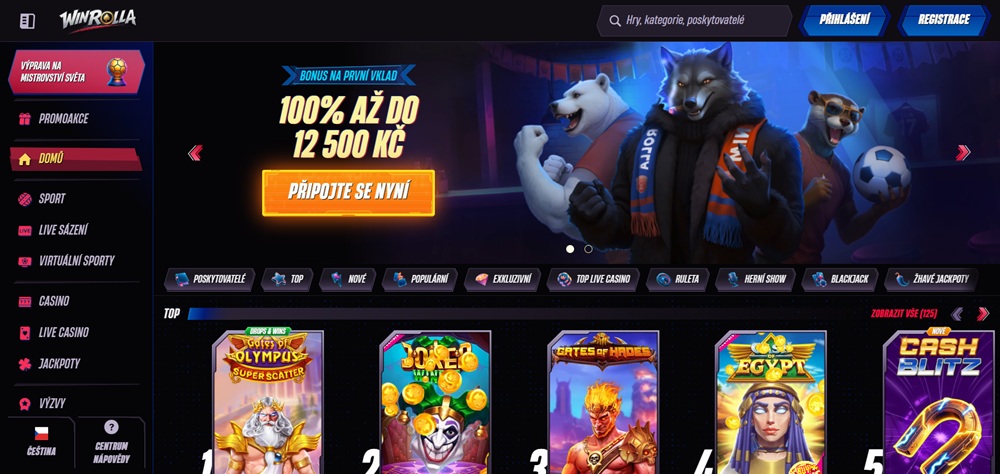 vstupni bonus za registraci uvodni
