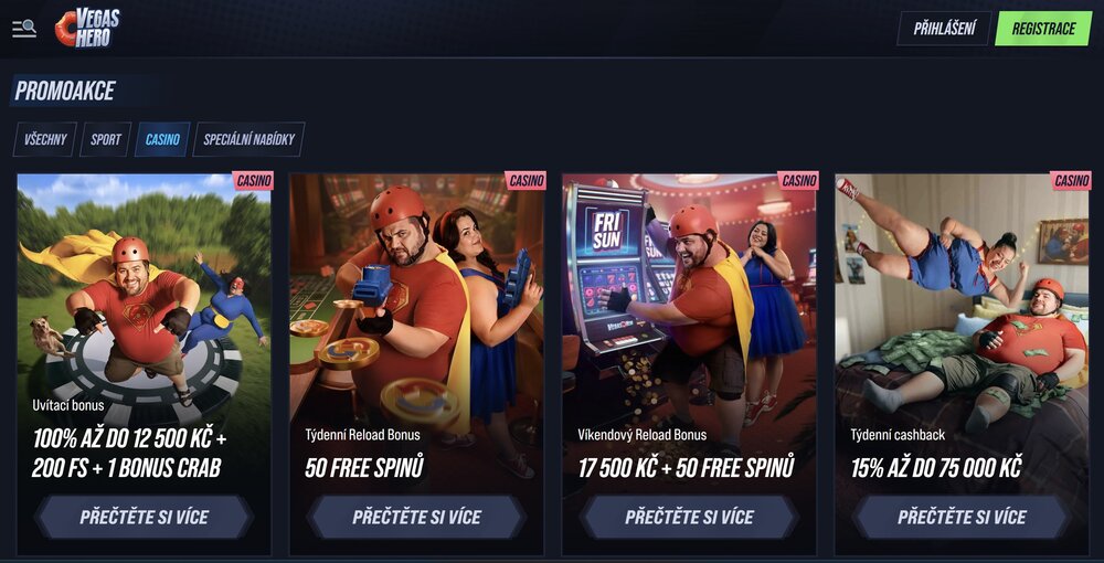 VegasHero promoakce