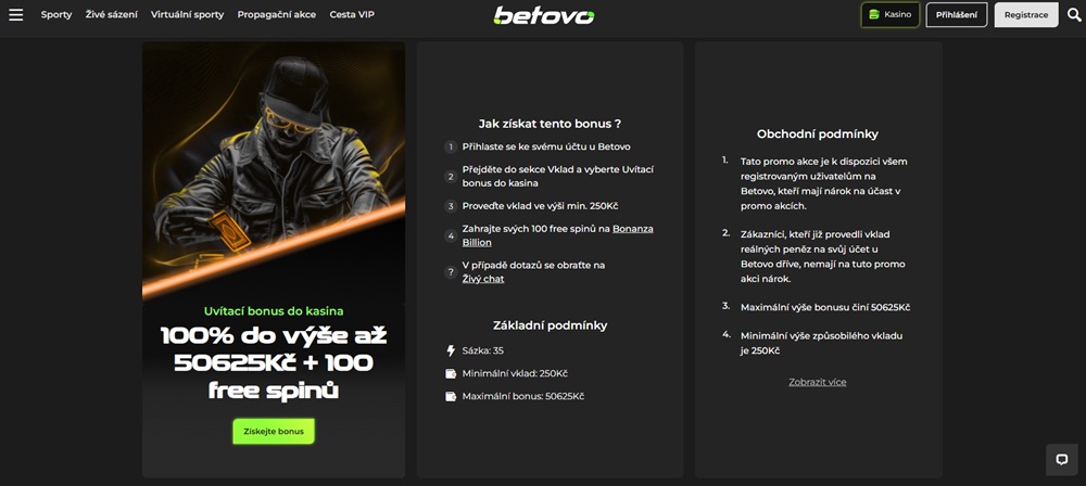 Betovo free spiny