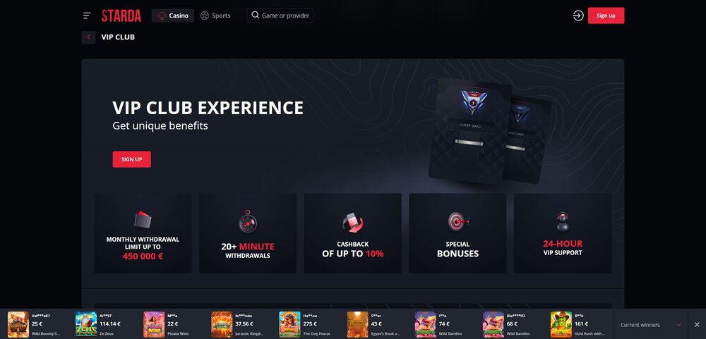 starda vip program