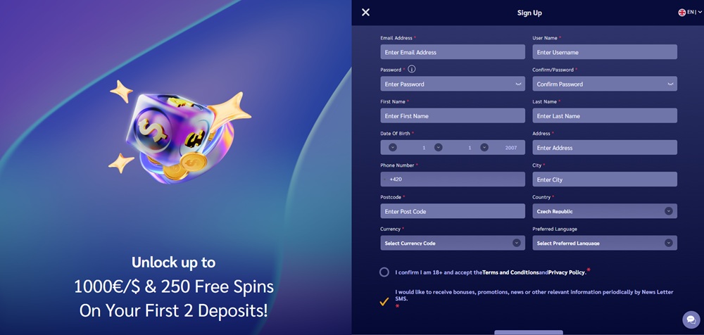 ShinyWilds registrace a login