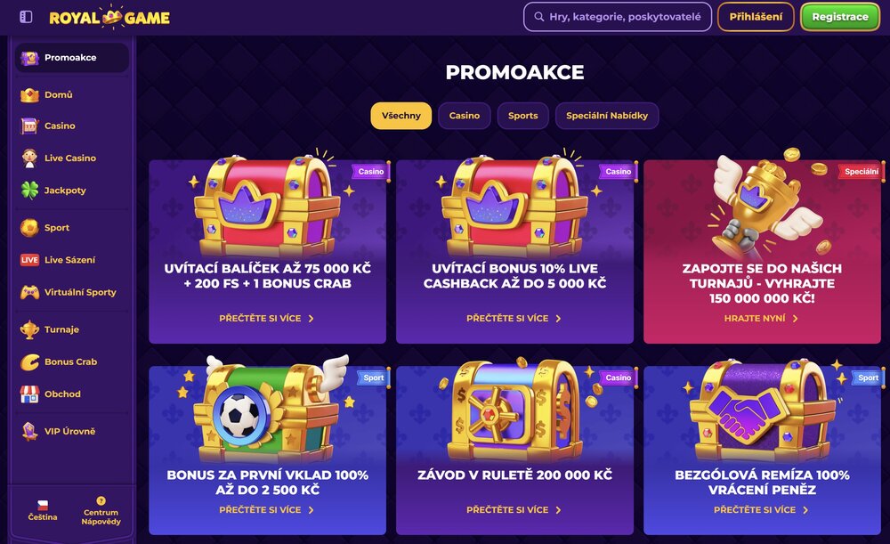 Royal Game bonusy