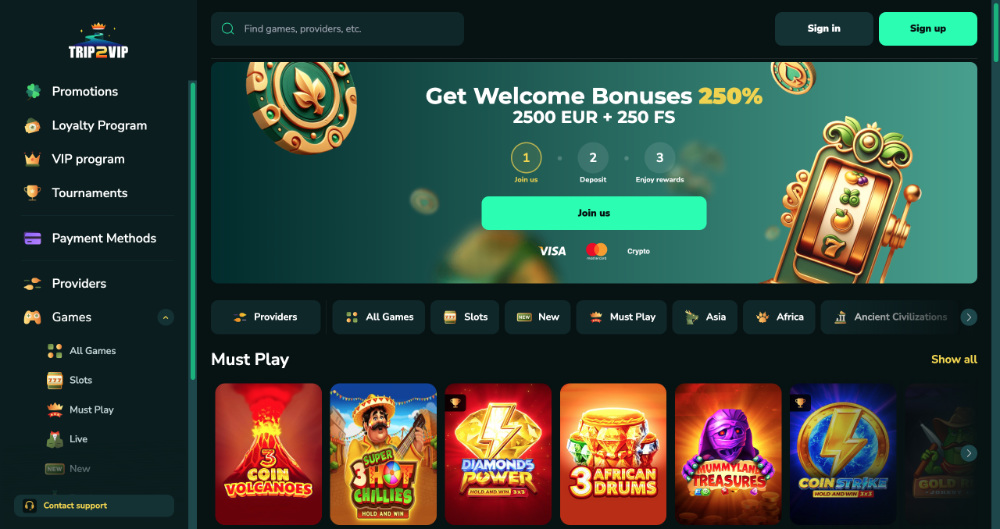 Trip2Vip casino