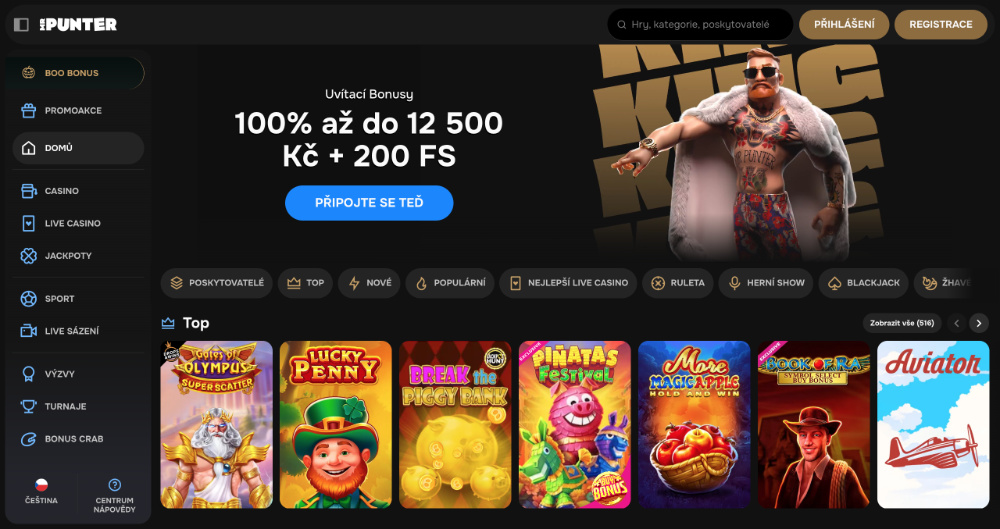 MrPunter casino úvodní