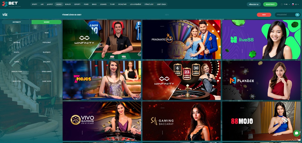 22BET casino homepage 22BET casino homepage