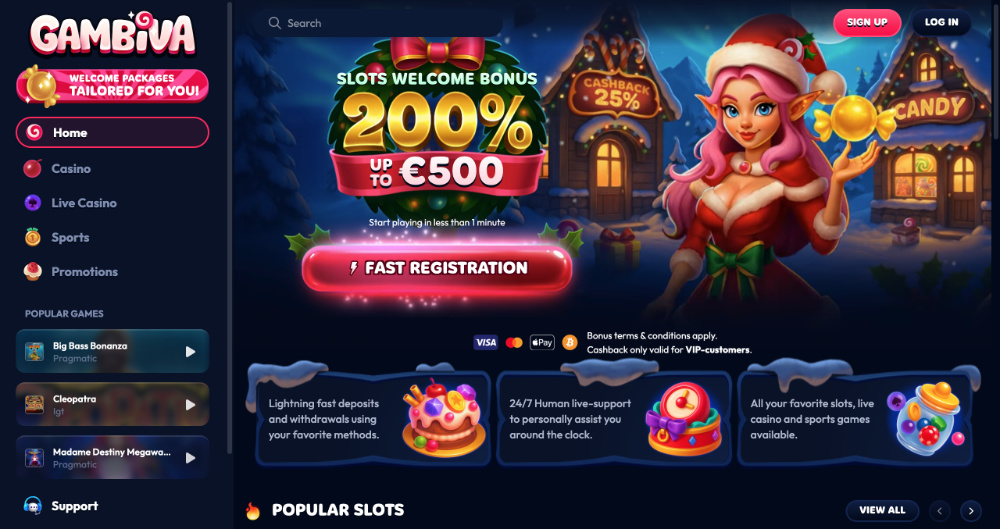 Gambiva casino – úvodní obrázek recenze