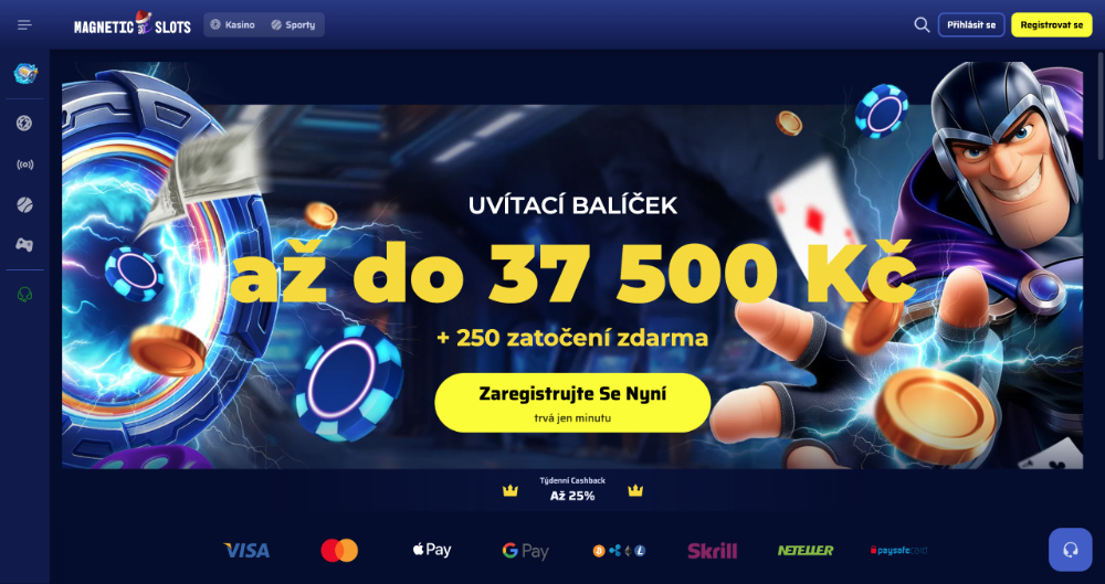 MagneticSlots casino – úvodní obrázek recenze