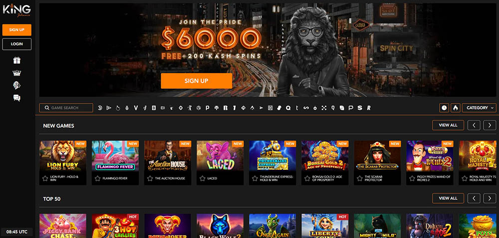 King Johnnie Casino úvod