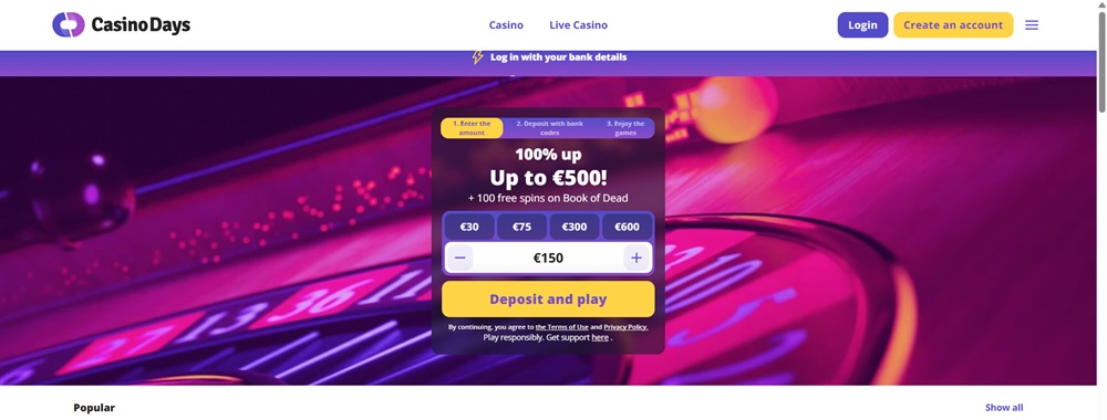 casino days úvodni
