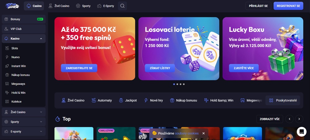 46166 Spin Aura casino homepage
